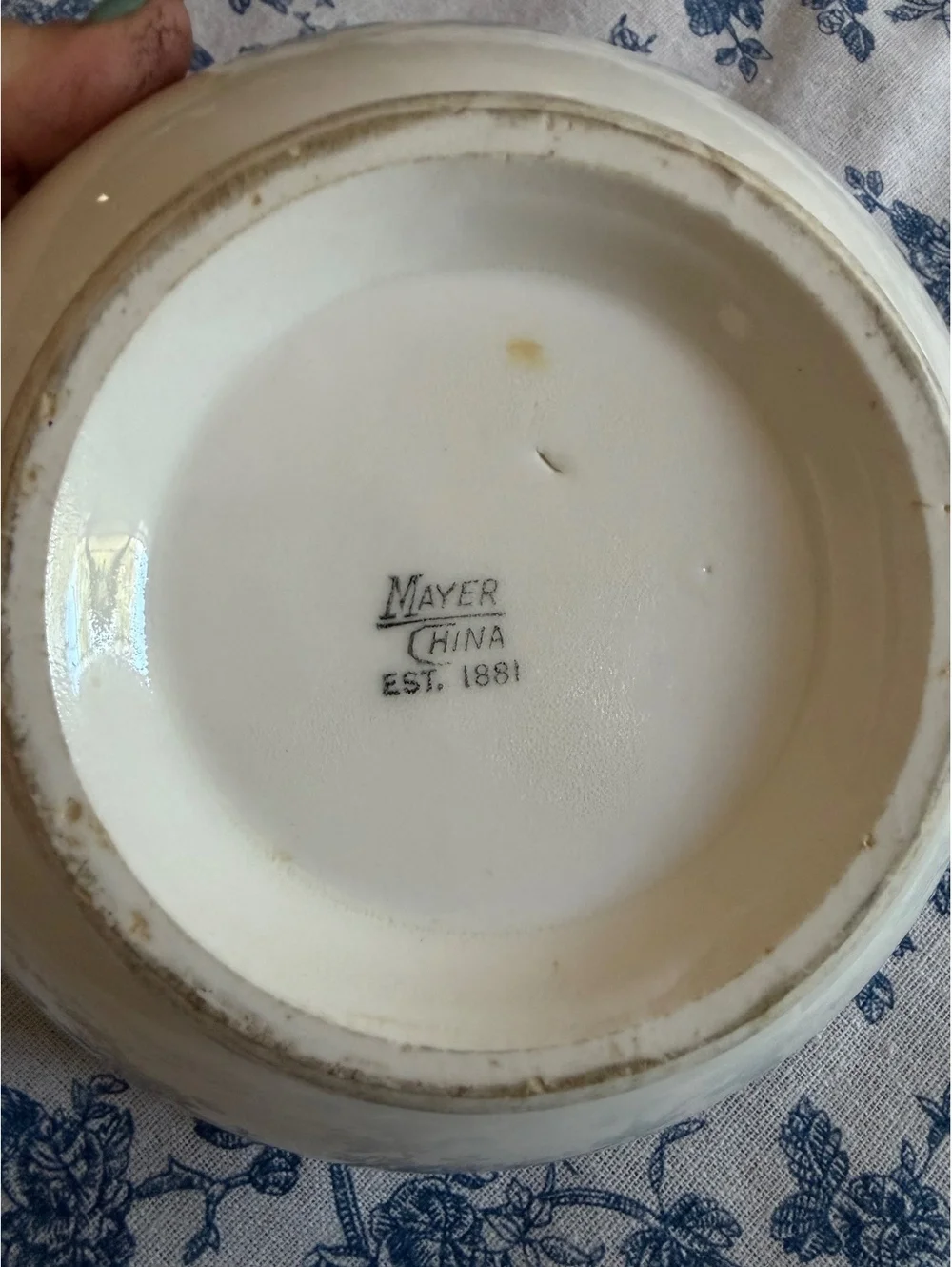 Antique Vanderbilt Hotel serving bowl 7.5”